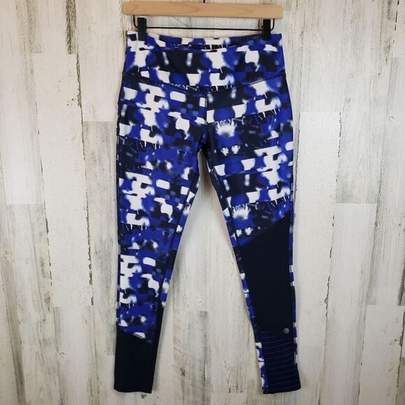MPG Abstract Colorblock Leggings Sz M - Picture 1 of 6